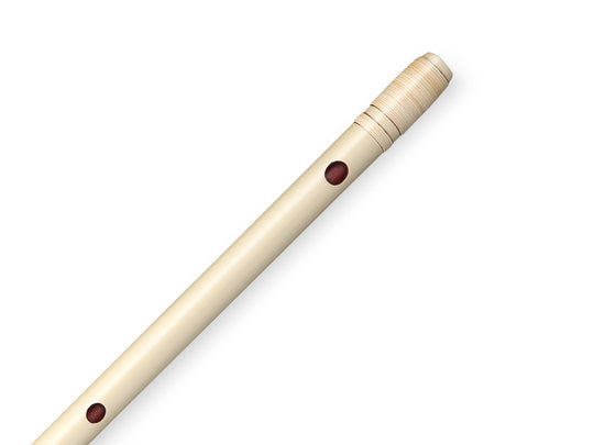 獅子田流 篠笛 本漆塗 籐両巻 漆白