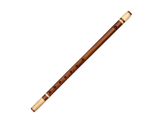 獅子田流 篠笛 燻煙彫込 籐両巻