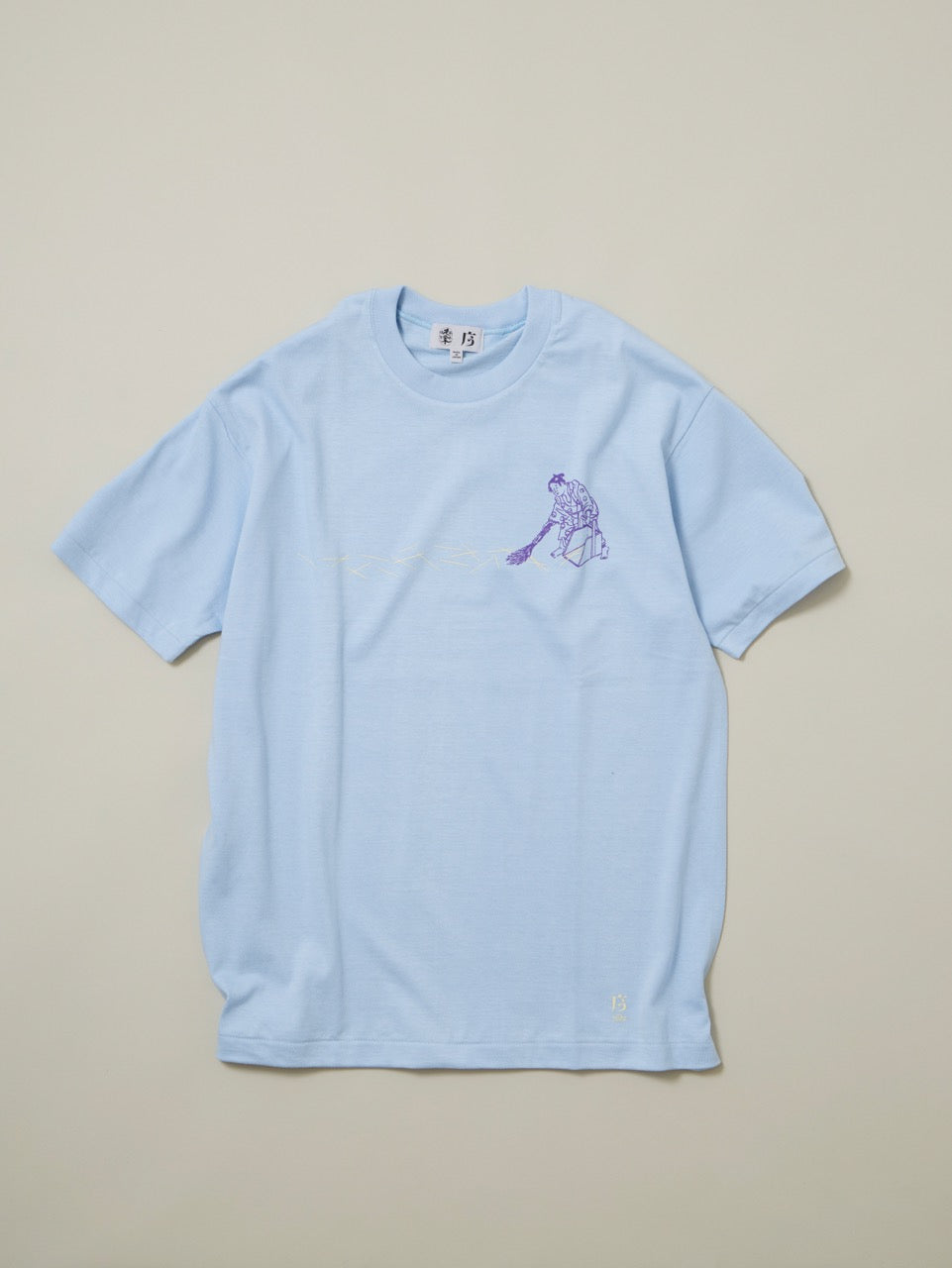 うのみせオリジナル】判じ絵Tシャツ：せんそうじ（水色） | 宮本卯之助商店