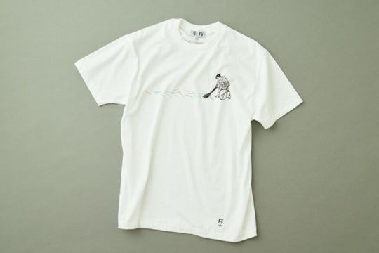 【うのみせオリジナル】判じ絵Tシャツ：せんそうじ（白）