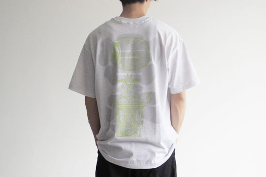 【うのみせオリジナル】宮本太鼓神輿Tシャツ（白杢）