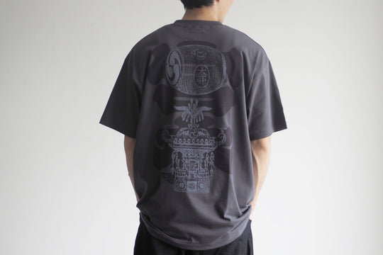 【うのみせオリジナル】宮本太鼓神輿Tシャツ（灰色）