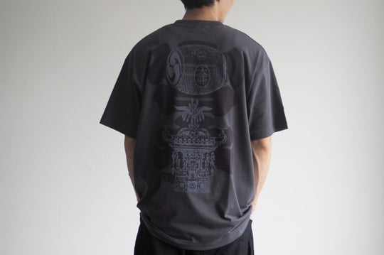 【うのみせオリジナル】宮本太鼓神輿Tシャツ（灰色）