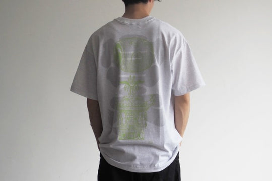【うのみせオリジナル】宮本太鼓神輿Tシャツ（白杢）