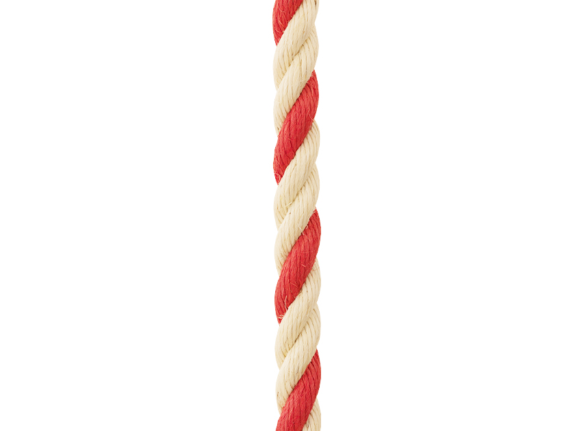 紅白ロープ マニラ麻製 30m物