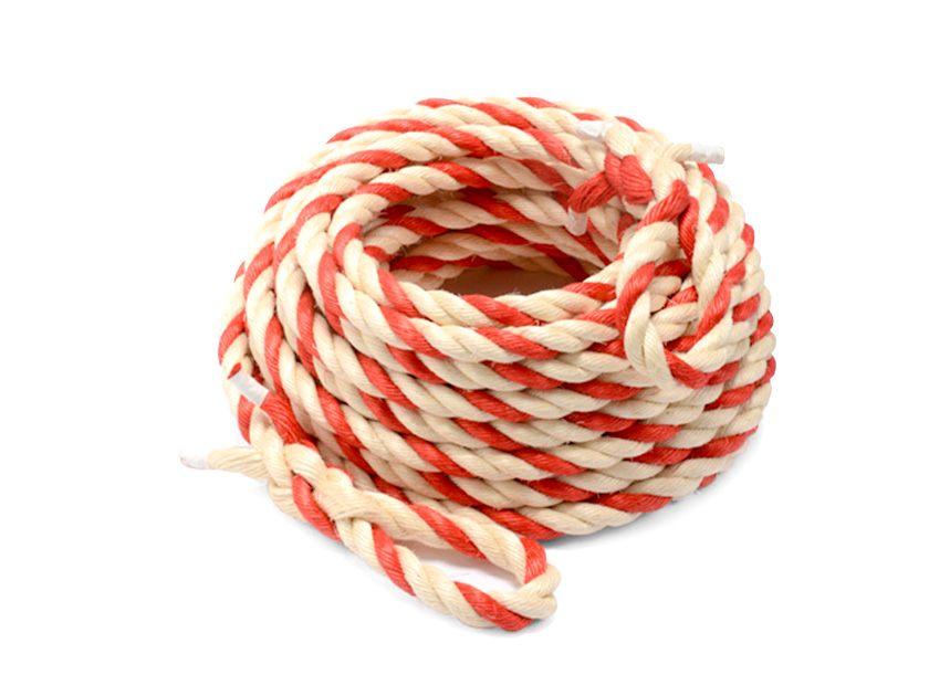 紅白ロープ マニラ麻製 30m物